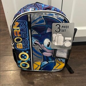NWT SONIC backpack and lunchbox